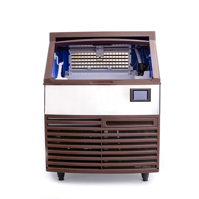 40kg/24Hr angepasster Embraco Kompressor Luftkühlung Würfel Eisblockmacher Quadrateneismaschine