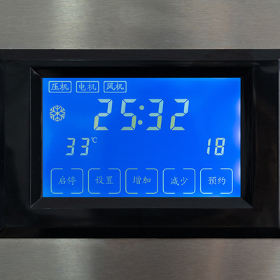 Hotel-Large Power Flake Eismaschine mit fortgeschrittenem LCD-Panel und 465 kg Ausbeute