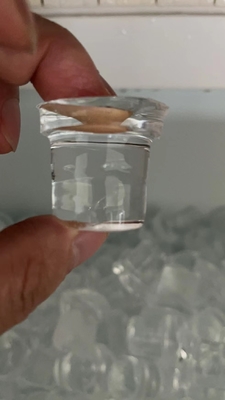 45 kg Eisspeicher 220V Spannung Große klare Kristall Edelstahl zylindrische Eismaschine