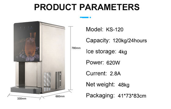 KS-120 italienischer Wasser- und Eisspender 120 kg pro Tag Luftkühlung Copeland Kompressor