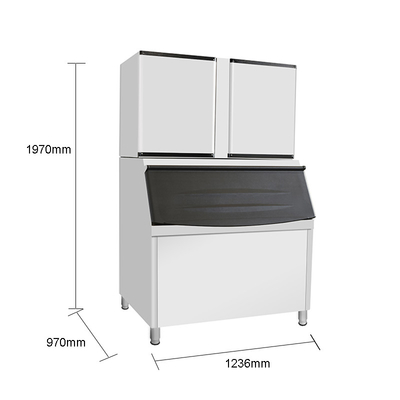 Füllkapazität 800 g Hochproduktivitäts Eiswürfelmaschine LZ-3300 für den Ghana-Markt